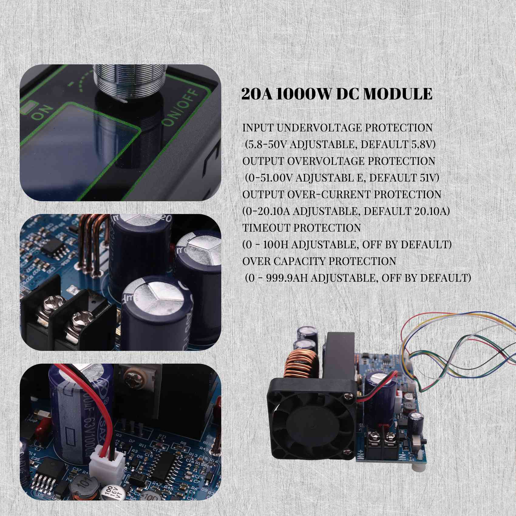 [NEWA08R】 WZ5020L 20A 1000W DC - Step Down Dc Power Supply Module 1000W ulasan dan harga